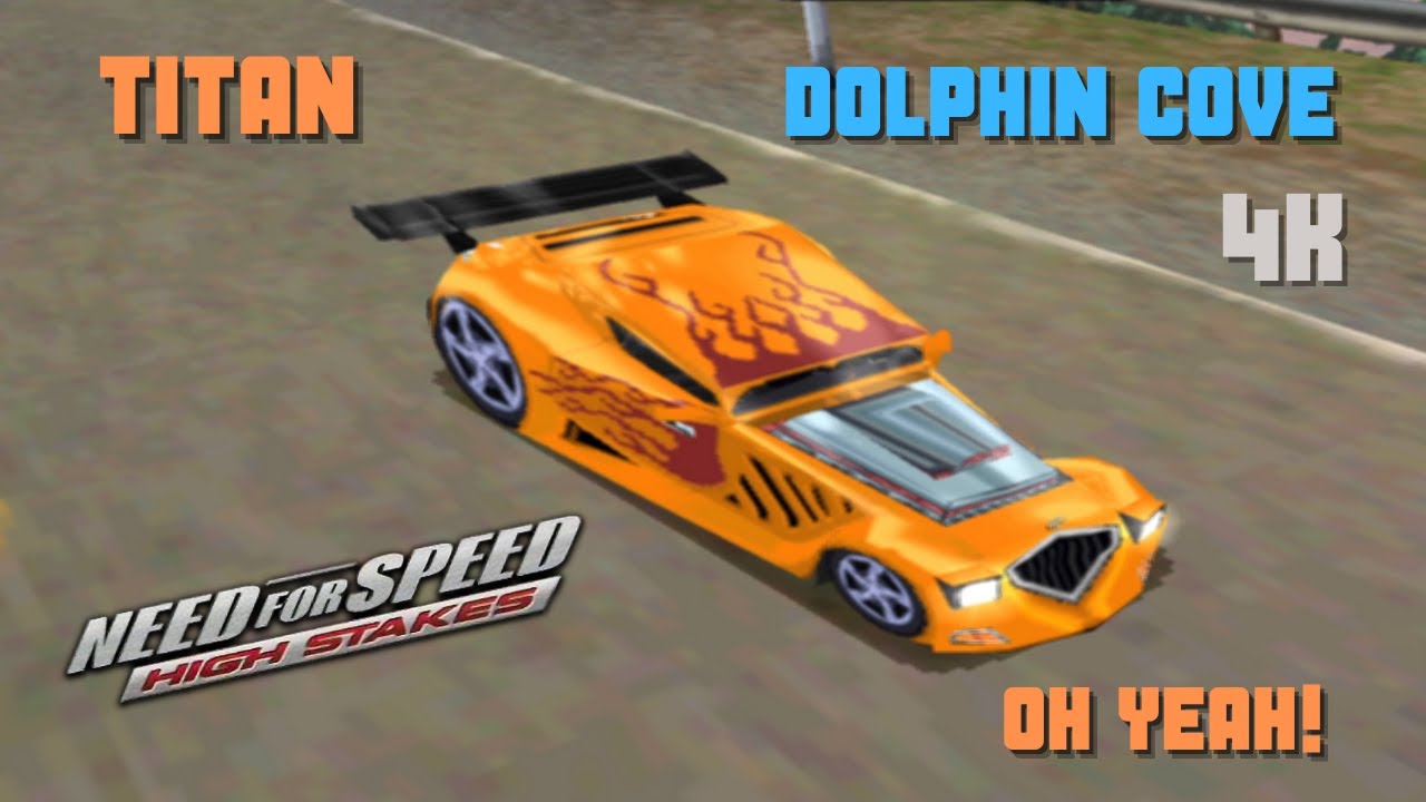 Need for Speed High Stakes Titan car at Dolphin Cove Playstation ps1 4K
