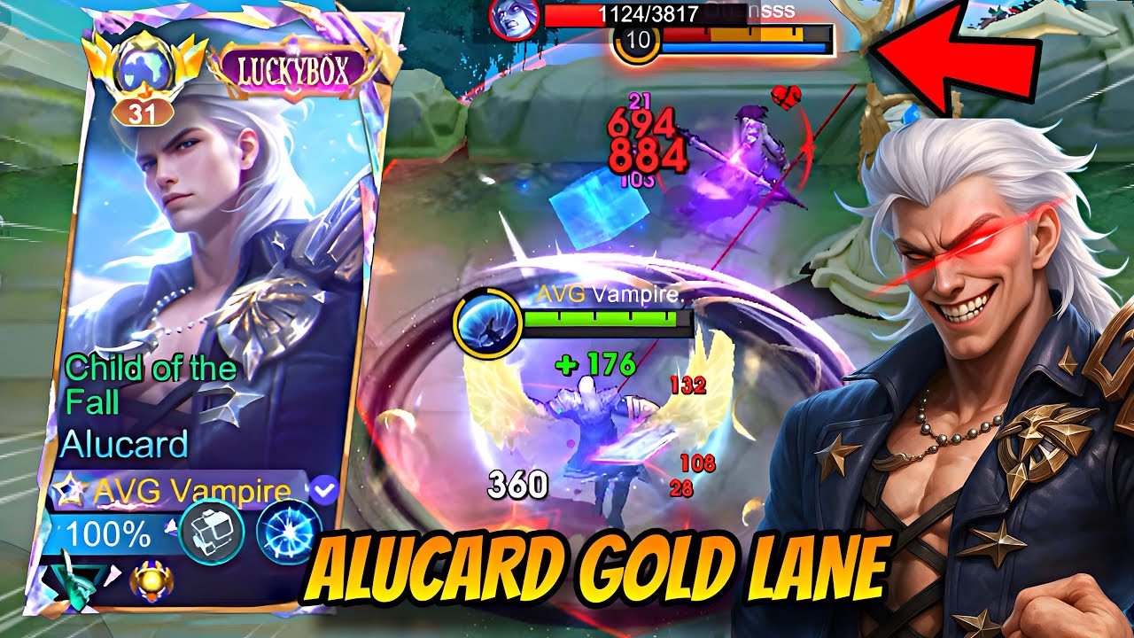 BIKIN MM LAWAN KABUR! BUILD & EMBLEM ALUCARD GOLD LANE TERSAKIT 2025 🔥 | MLBB