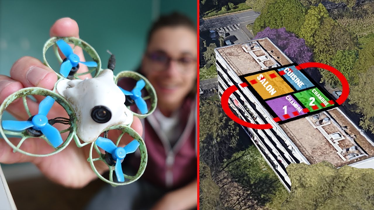 Je traverse mon appartement avec un Tinywhoop FPV