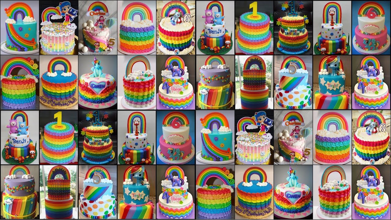 🌈🎂Rainbow Cake Designs 2024/Birthday Cake Design/Cake Design/Rainbow Cake/Unicorn Cake#rainbow