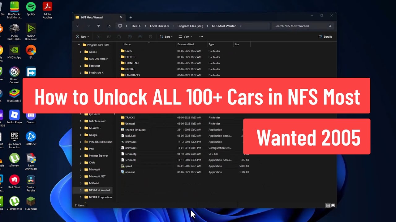 How to Unlock ALL 100+ Cars in NFS Most Wanted 2005 (2025)