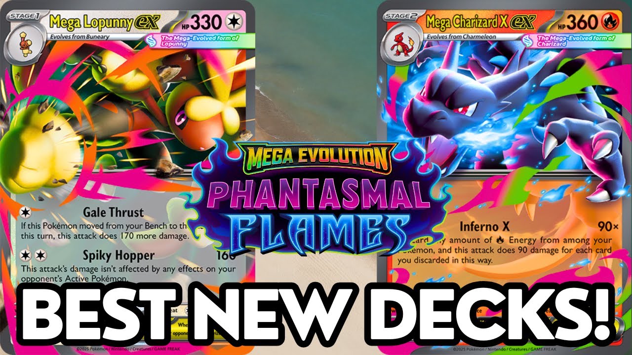 Top 5 Best New Phantasmal Flames Decks (w/ PTCGL Lists)