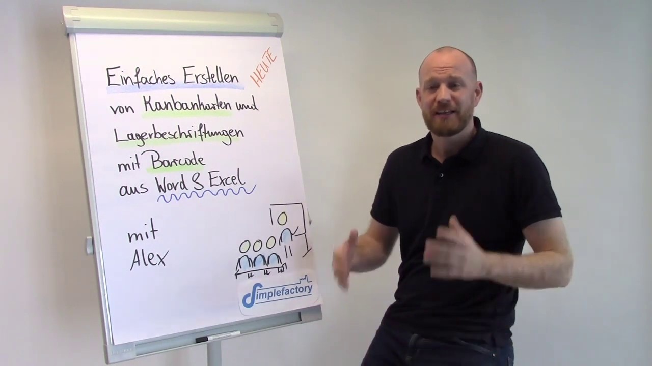 Kanbankarten und Lagerbeschriftung mit Barcodes mit Word und Excel-Listen selbst erstellen