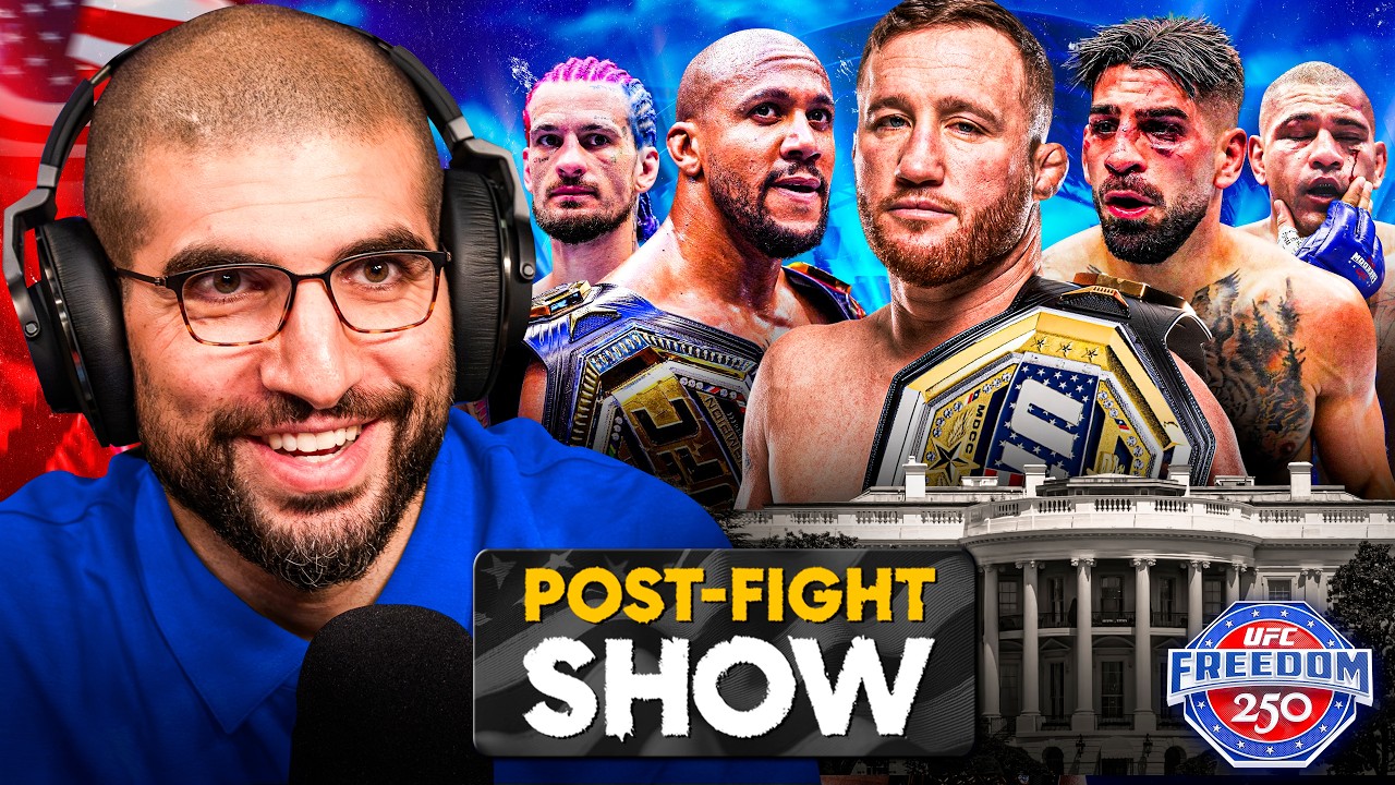 Justin Gaethje SHOCKS Ilia Topuria, Ciryl Gane TKOs Pereira; Ariel Helwani UFC White House Reaction 