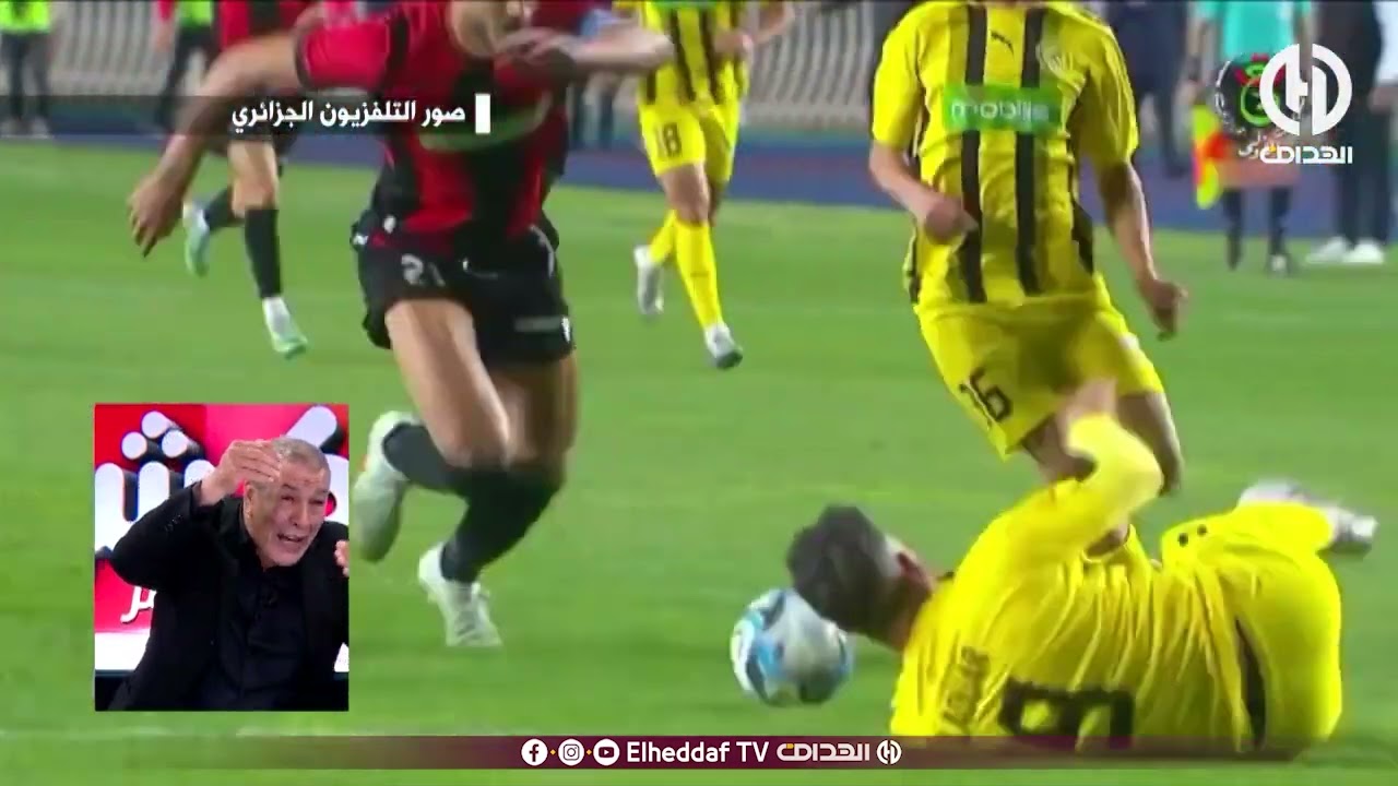شاهد ... ماقاله بن شيخ حول ضربة الجزاء التي لم يعطيها الحكم دهار لاتحاد الحراش في الدقائق الأخيرة