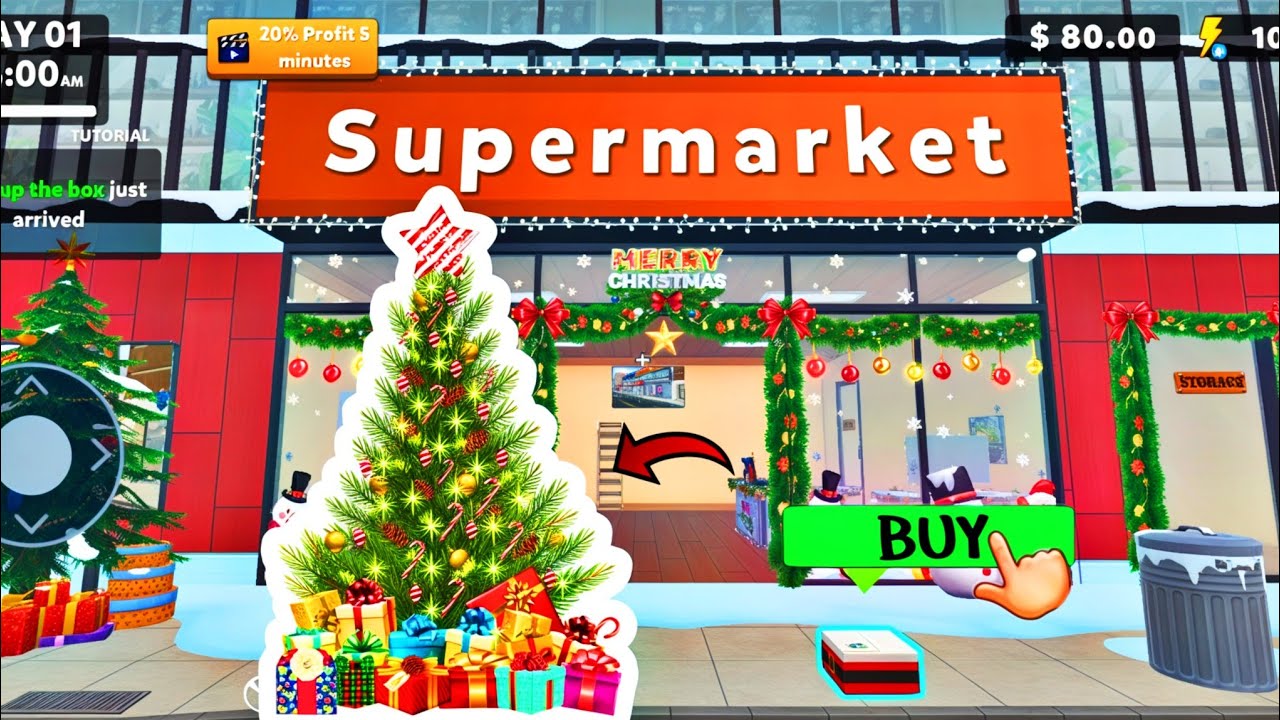 finally buy christmas tree in supermarket  journey gameplay
