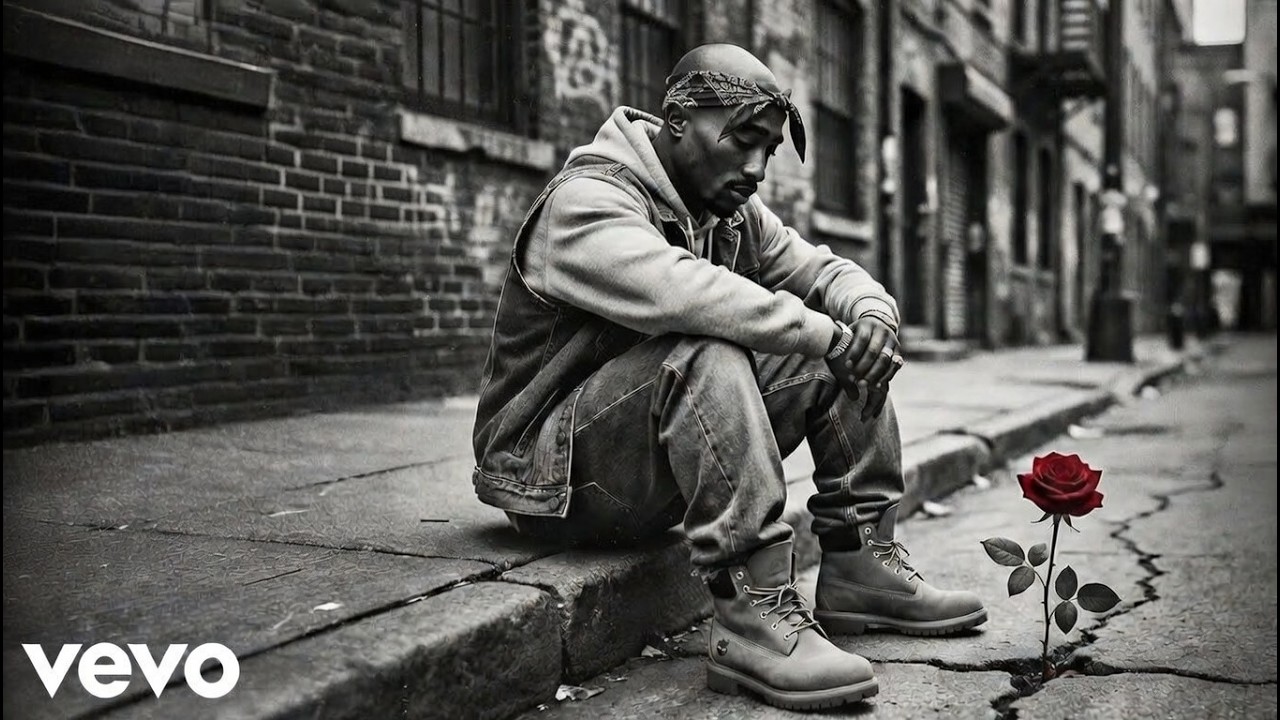 Tupac Shakur - Lonely (Lyrics Music Video)