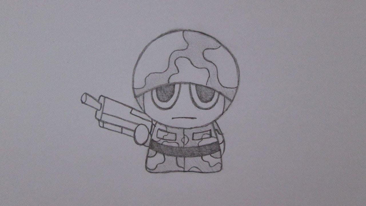 Como desenhar um soldado