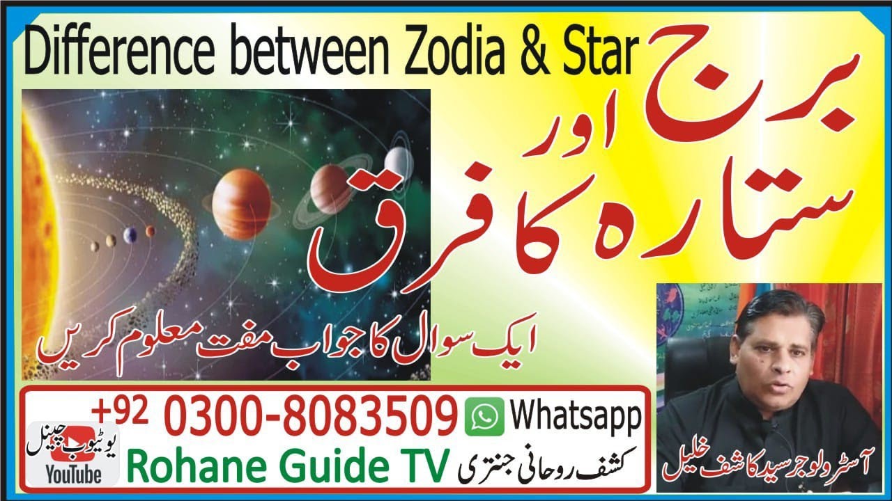 Burj or Sitara ka farq| Difference between star and Zodiac sign