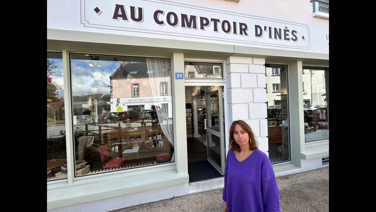 La boutique  « Au comptoir d'Inès » a déménagé au 22 rue Nationale à Bannalec.
