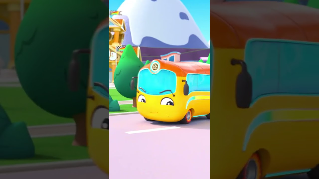 ❄️🛞 Watch This Cool Tire Transformation! 🚗✨ #buster #kids #cartoon