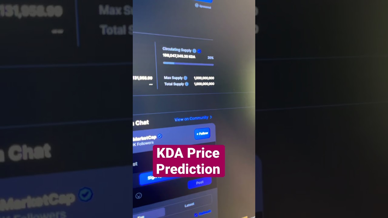 KDA Price Prediction #kda #priceprediction #crypto