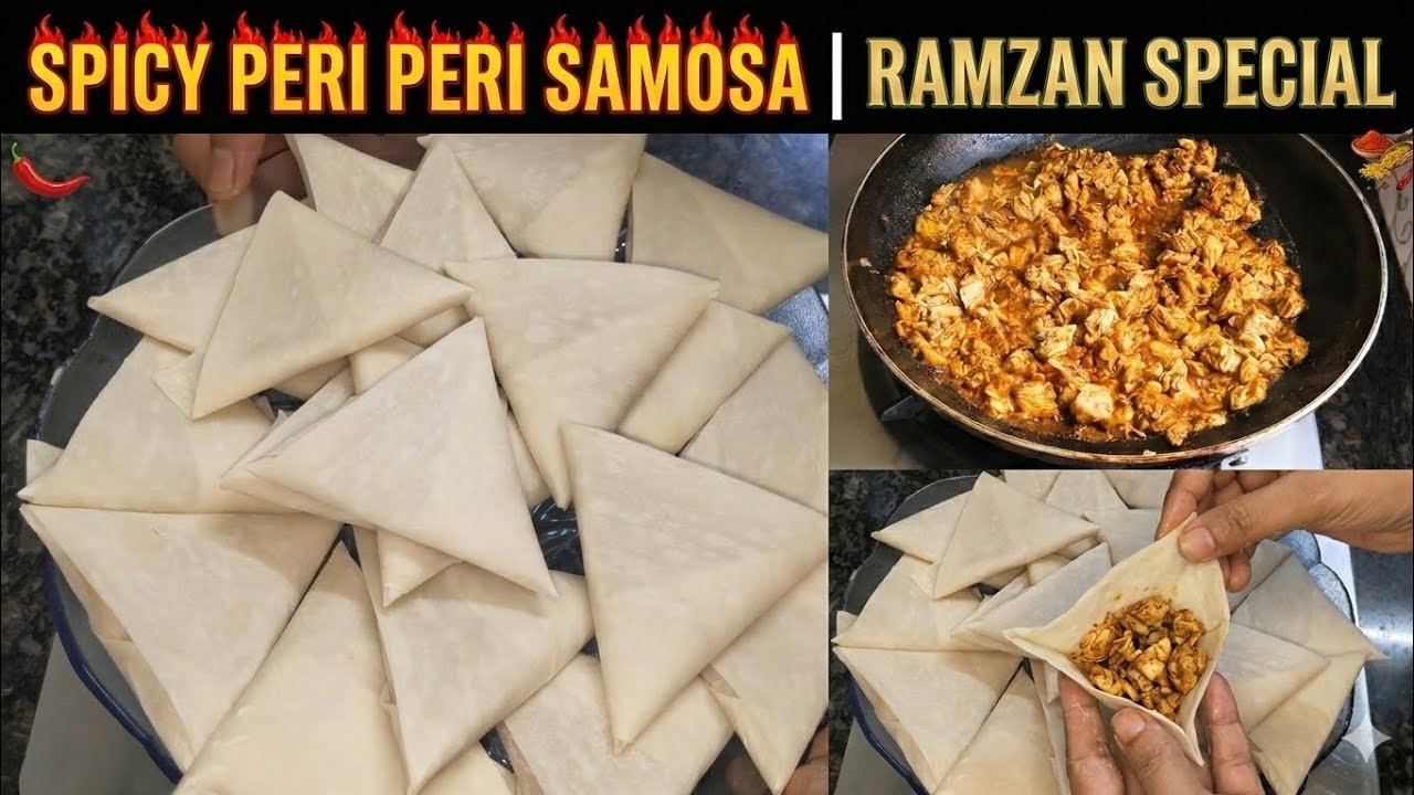 Spicy Peri Peri Samosa at home 🏡 | Heenaz Kitchen 
