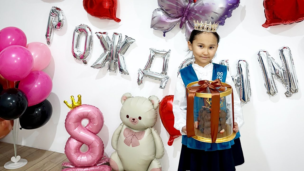 СЮРПРИЗ🥳 АСЫЛЫМ 8 ЖАС 🍓🎂СЮРПРИЗ ЖАСАП КҮТІП АЛДЫМ😱😍🧨Қуанып қалды🥰#trend 
