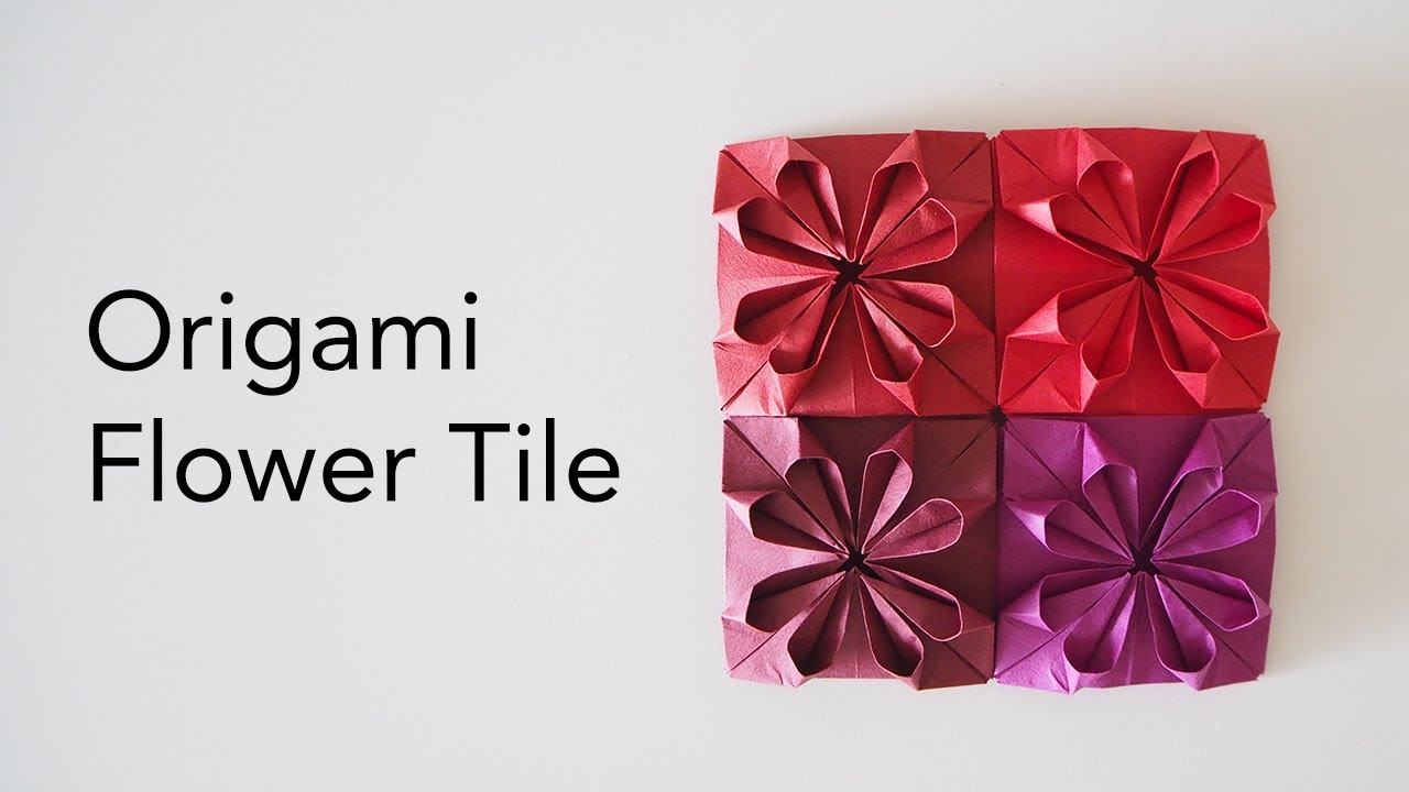 Origami Clover Flower Tiles - designed by Wei You
