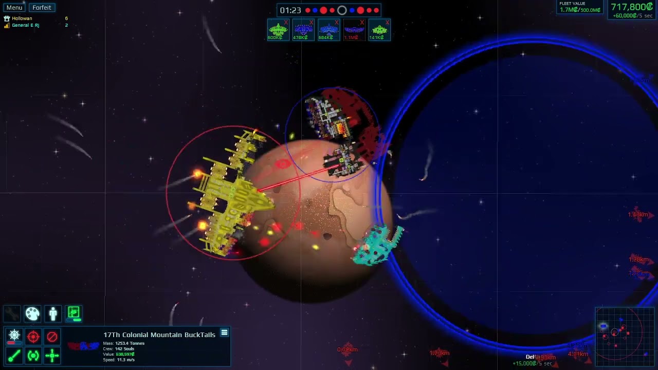 Building, battles, HOLLOWAN!|Cosmoteer