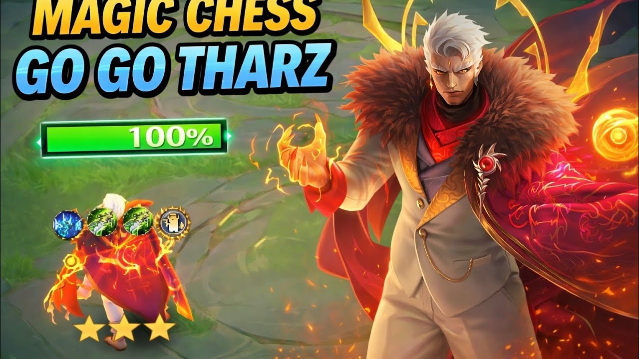 0 DAMAGE TAKEN 😳 THARZ PERFECT HP META | MAGIC CHESS GO GO #magicchessgogo 