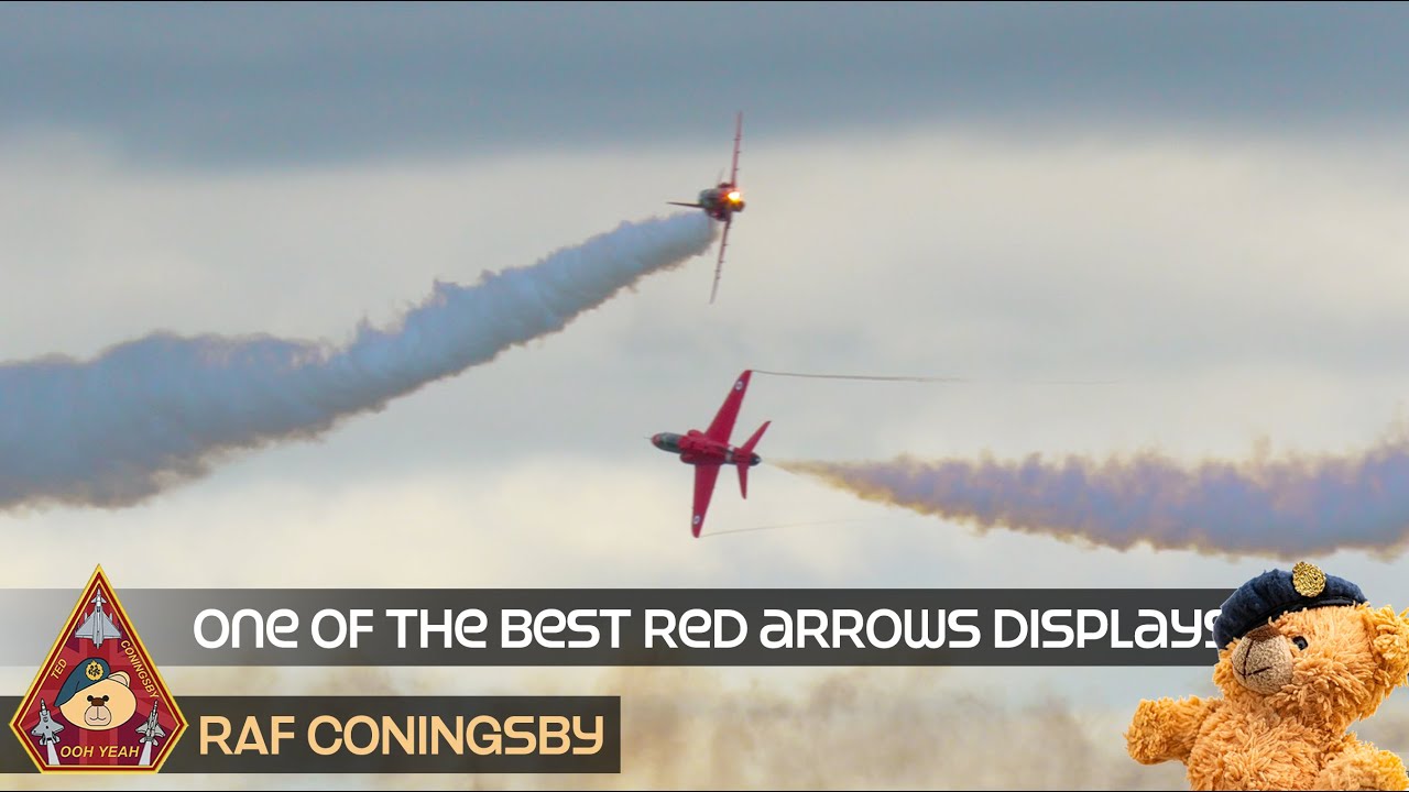 THIS HAS TO BE ONE OF THE BEST RED ARROWS DISPLAYS WE'VE EVER SEEN WITH ONLY 5 HAWKS! RAF CONINGSBY