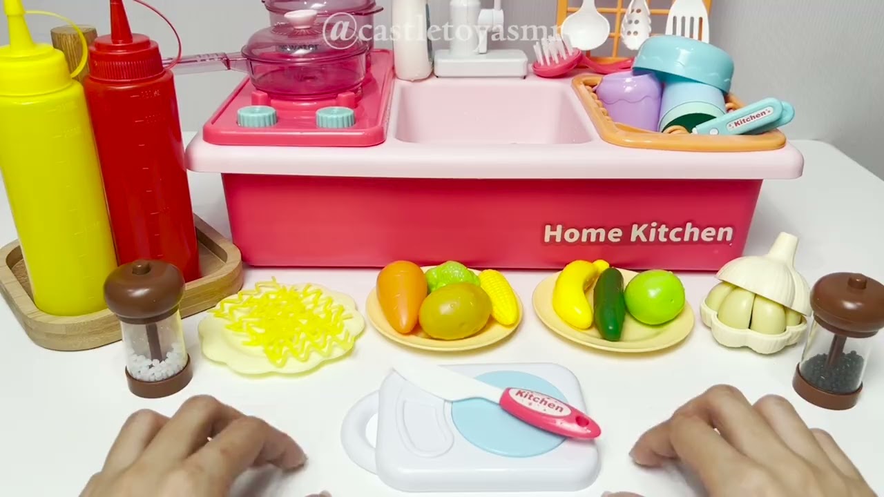 🍲 Toy ASMR 🍲 Cooking with Toys ASMR | Satisfying with Unboxing & Review Kitchen Playset [No Talking]