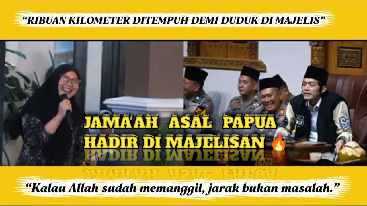 ISTIMEWA 🔥 JAMA'AH ASAL PAPUA HADIR DI MAJELISAN GUS IQDAM