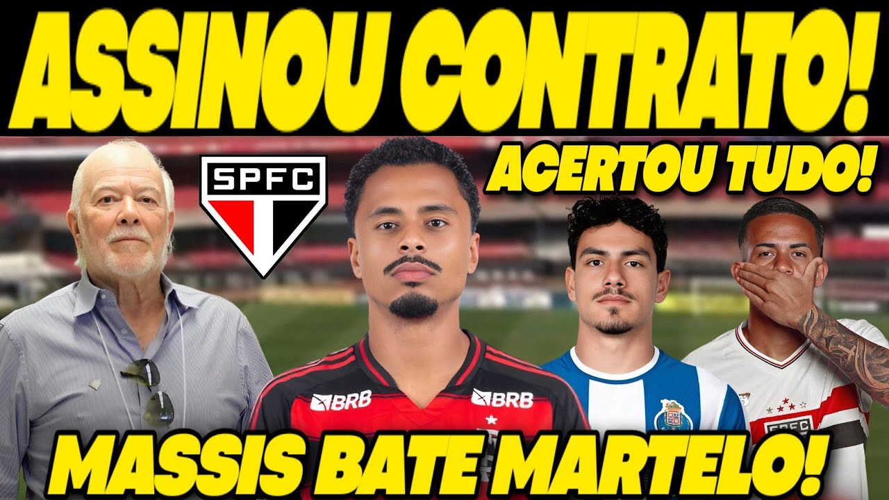 DOMINGÃO EXPLOSIVO! CONTRATO ASSINADO! SÃO PAULO TOMA DECISÃO FINAL POR REFORÇO NO MERCADO DA BOLA