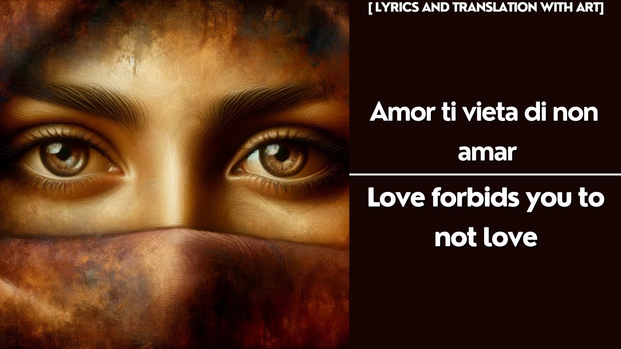 Plácido Domingo - Fedora, Amor ti vieta (English Lyrics and art)