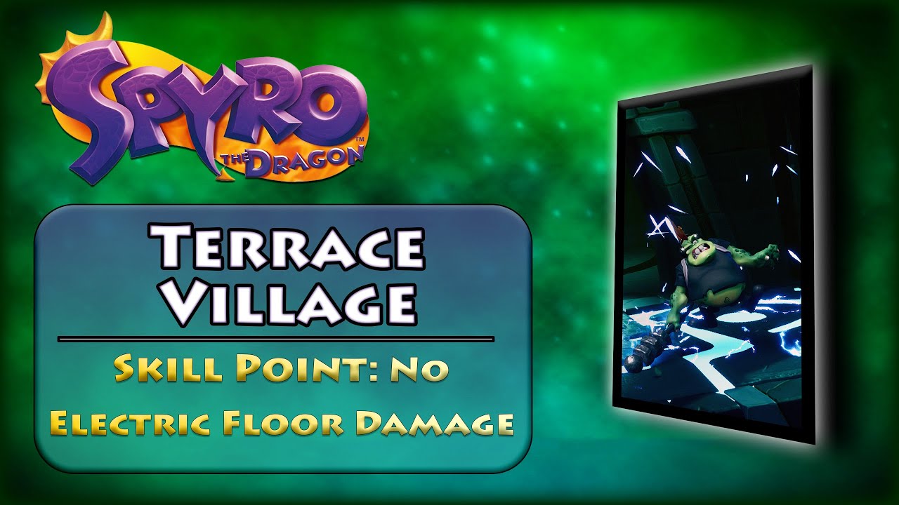 Terrace Village - Skill Point: No Electric Floor Damage | Spyro Reignited Trilogy