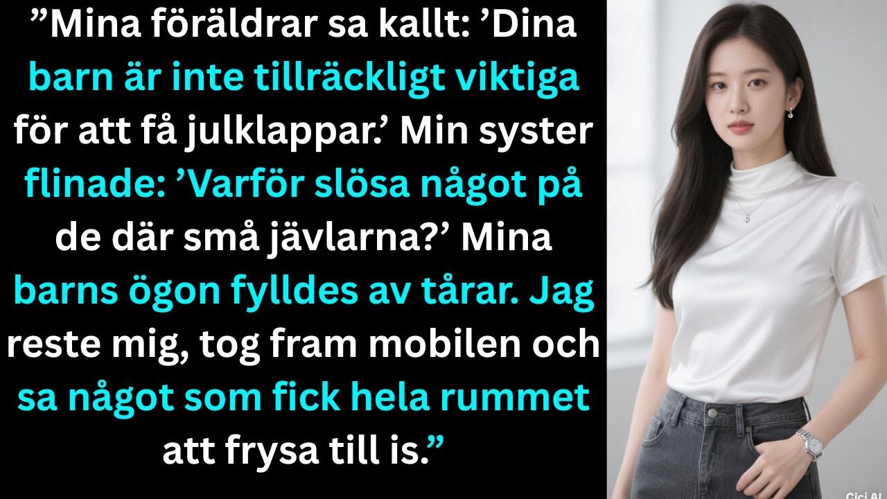”Mina föräldrar sa kallt: ’Dina barn är inte tillräckligt viktiga för att få julklappar…’”