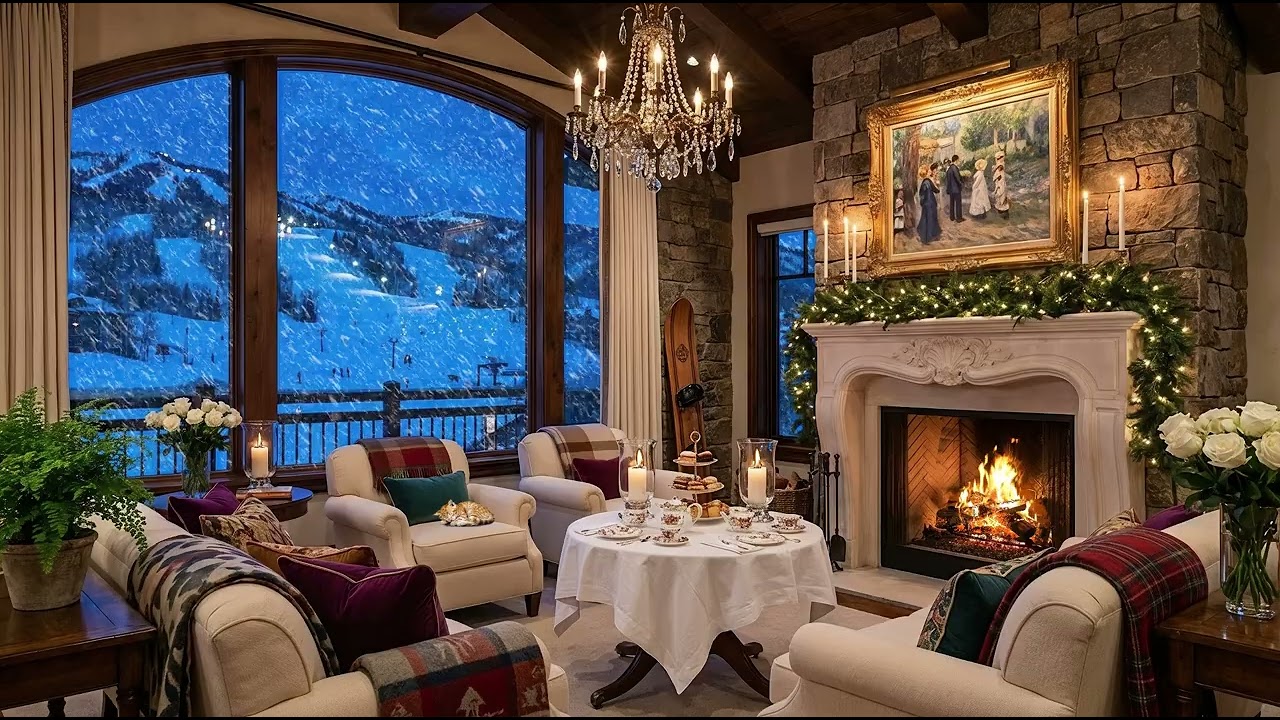 Luxury Ski Resort Snowstorm in the Mountains at Mystic Shores - Relax, Sleep, Study