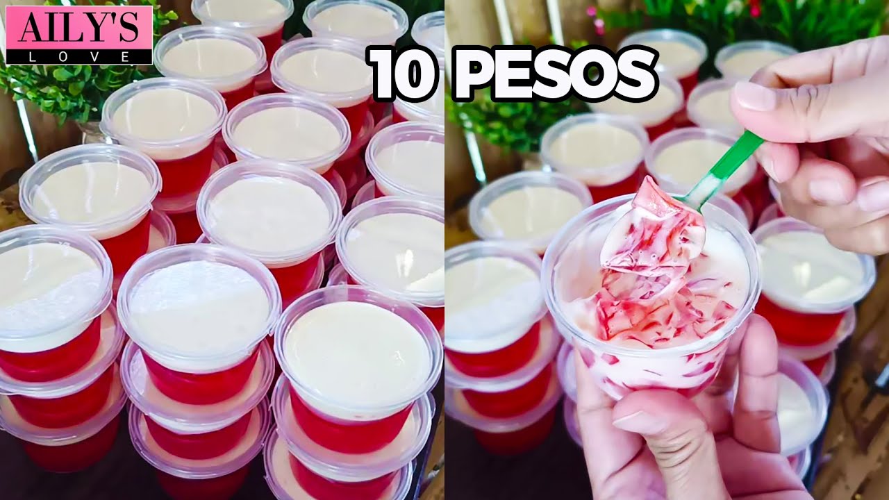 DINUDUMOG NA GULAMAN RECIPE MABENTA PATOK NA PANGNEGOSYO - JELLY CREAM CUPS