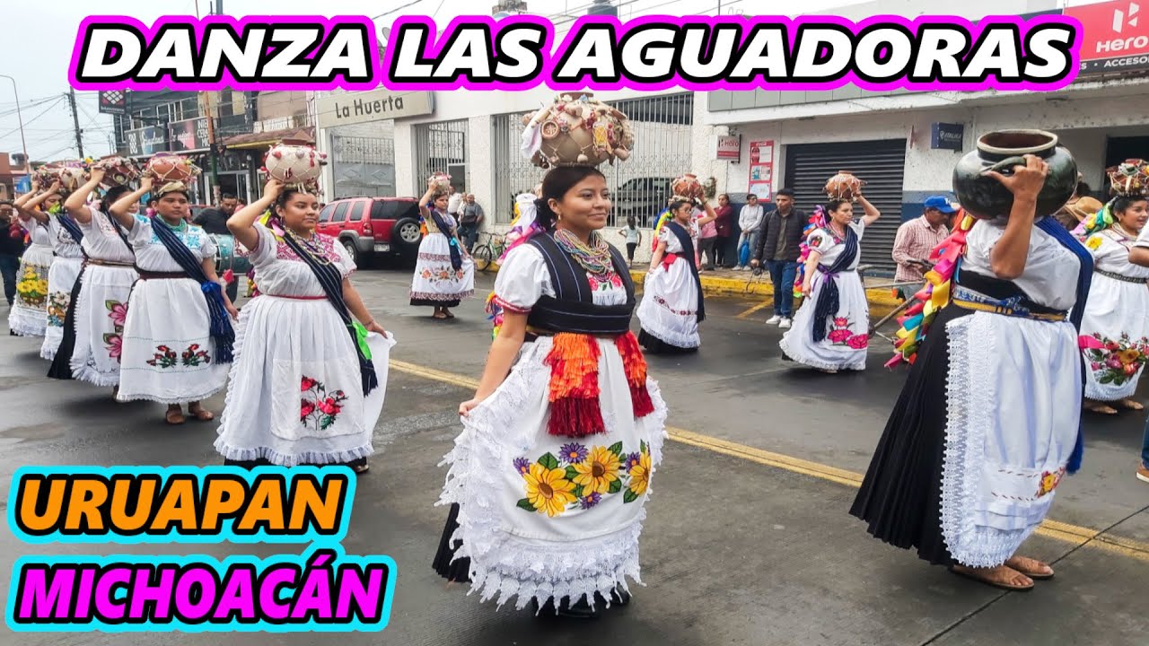 DANZA LAS AGUADORAS DE URUAPAN MICHOACÁN presentación en el 475 Aniversario de Zacapu Michoacán