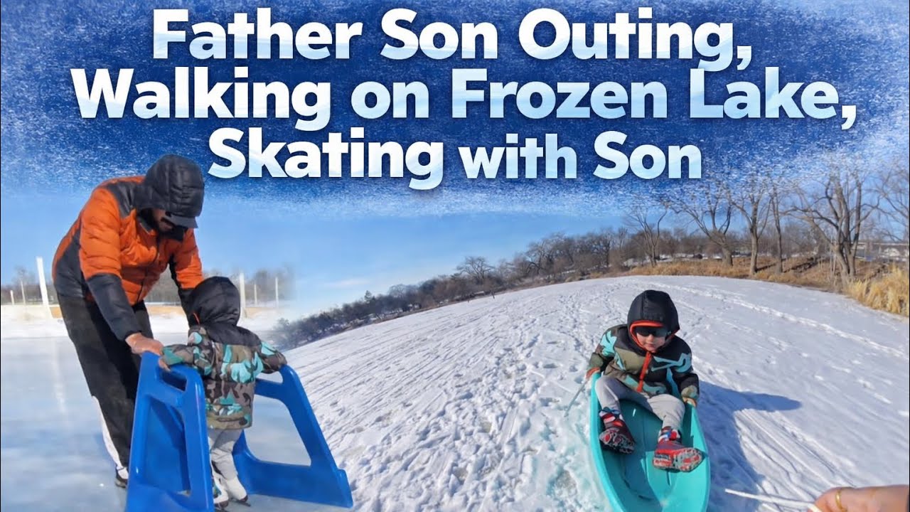Father son winter fun Sunday 