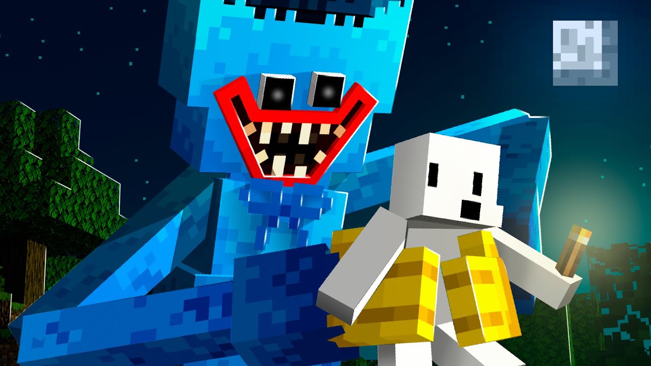 sobreviví a Huggy Wuggy en Minecraft Bedrock