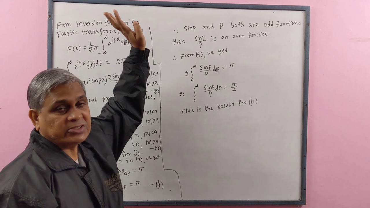 Fourier Transform, Lec- 6 (Inversion theorem and its applications), by Dr.D.N.Garain