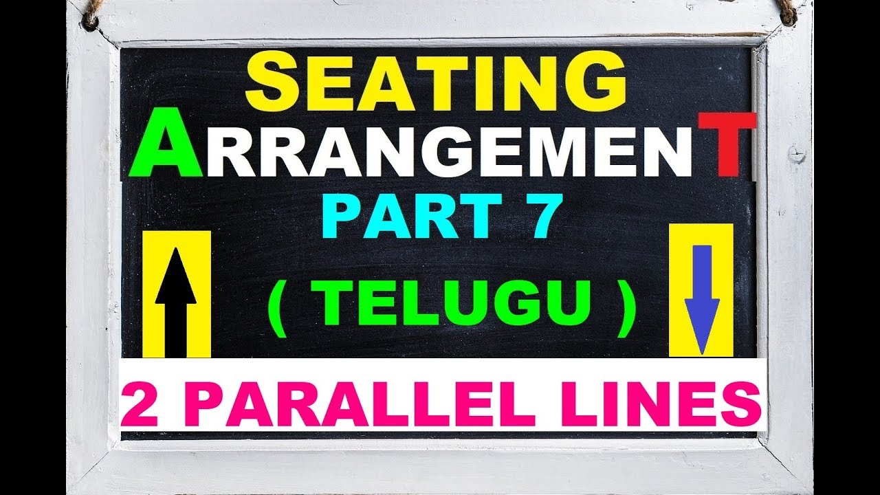 Seating Arrangement Tricks in Telugu || Seating Arrangement Tricks for Bank PO[Parallel Row] Part-7