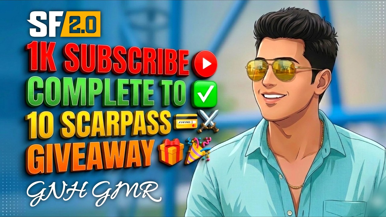 LIVE Scarfall 2.0 🔥 1K SUBSCRIBE COMPLETE 🎉 | 10 SCARPASS GIVEAWAY 🎁