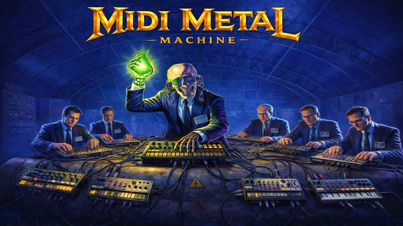 Midi Metal Machine 11 - Megadeth - Dawn Patrol cover (Korg Volca Kick/Bass/FM/Drum/Beats/Sample)