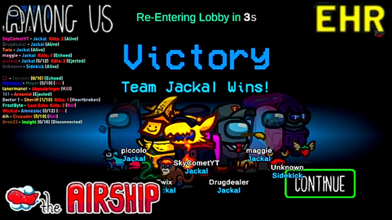 Among Us We've Recruited 6 Jackal against the Crewmates