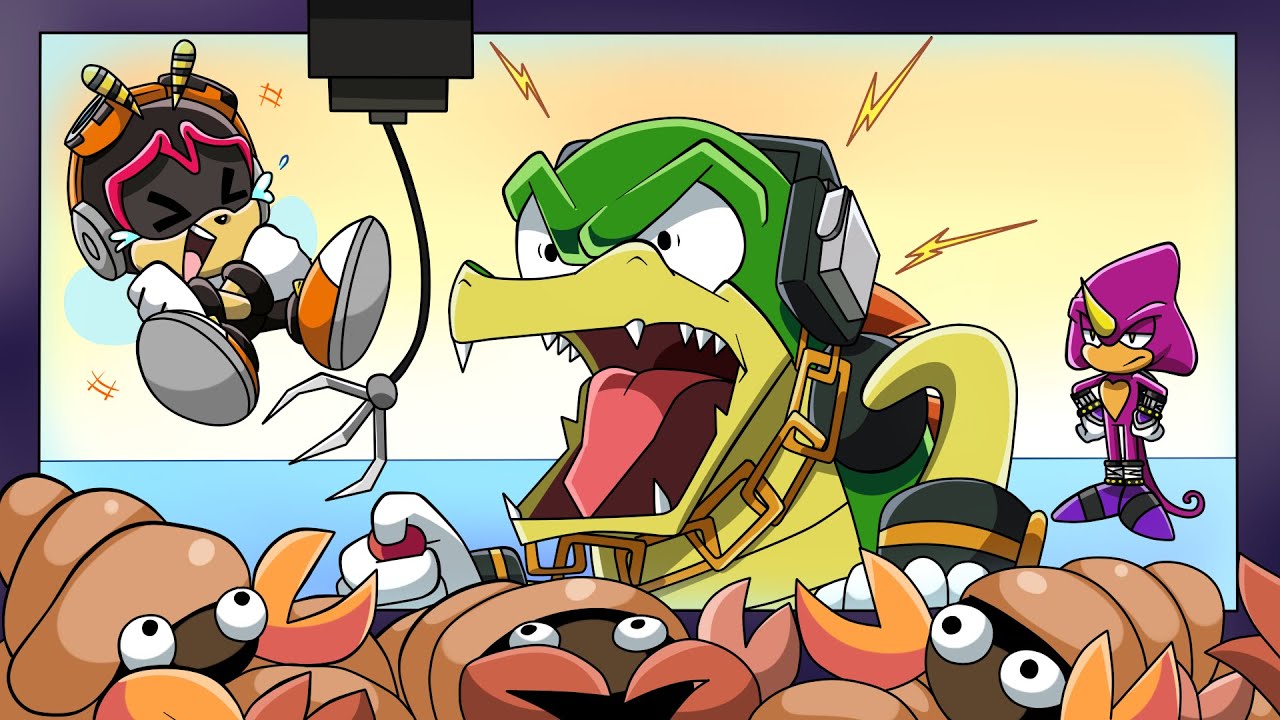 CRAB GRAB! - Team Chaotix Play Sonic Heroes Part 1 (Ft. Espio and Vector)