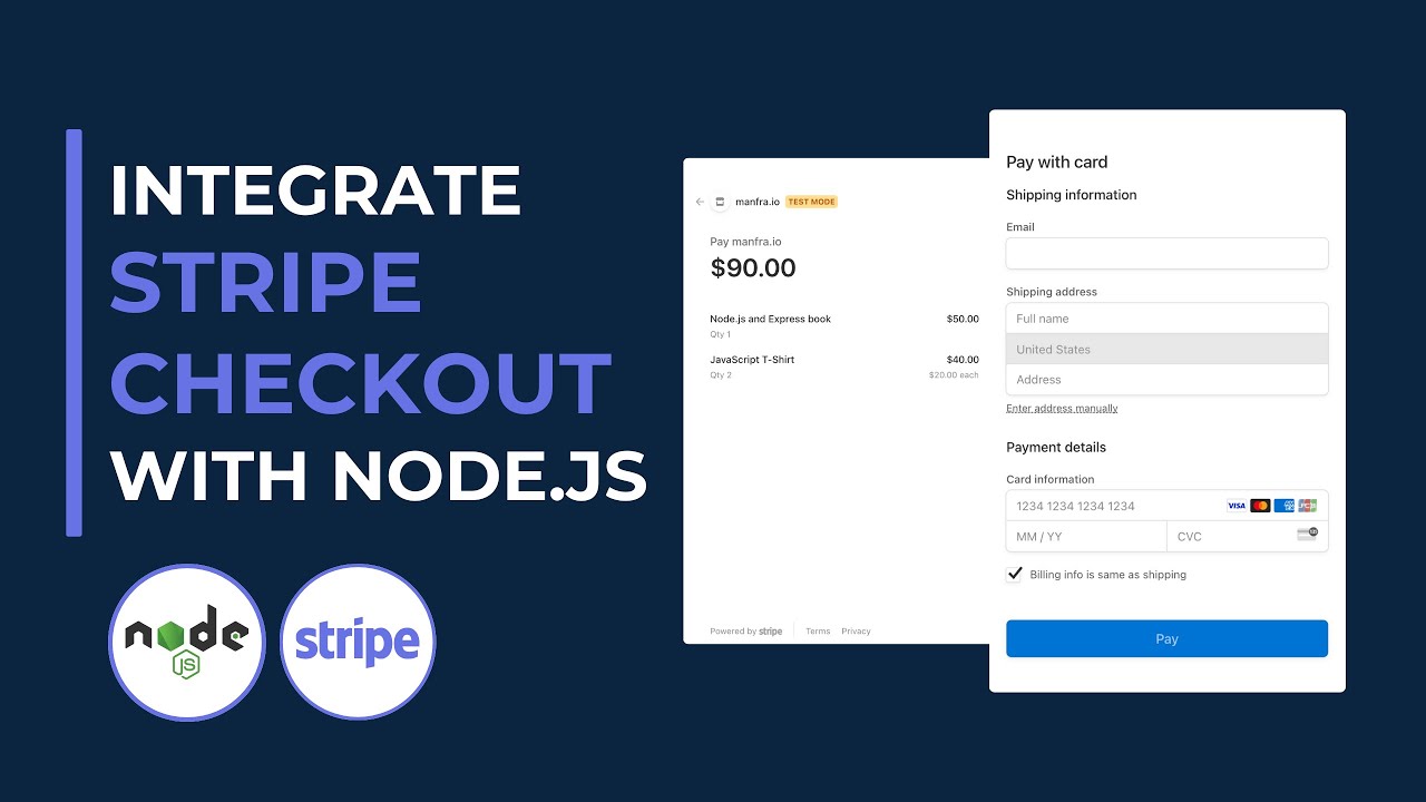 Как интегрировать Stripe Checkout с Node.js