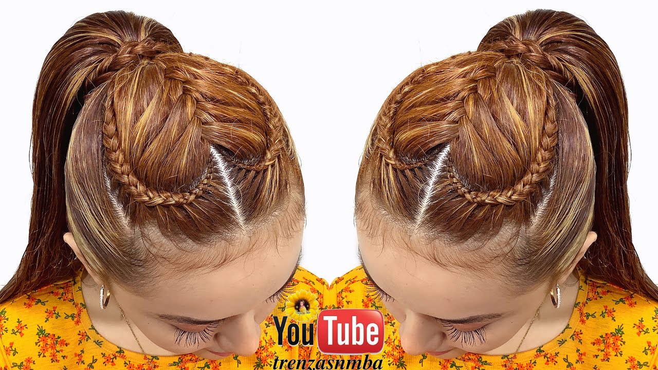 PEINADOS EN TRENZA CORAZÓN FÁCIL |PEINADOS PARA DÍA SAN VALENTÍN |#peinados #niñas  |TRENZAS NMBA