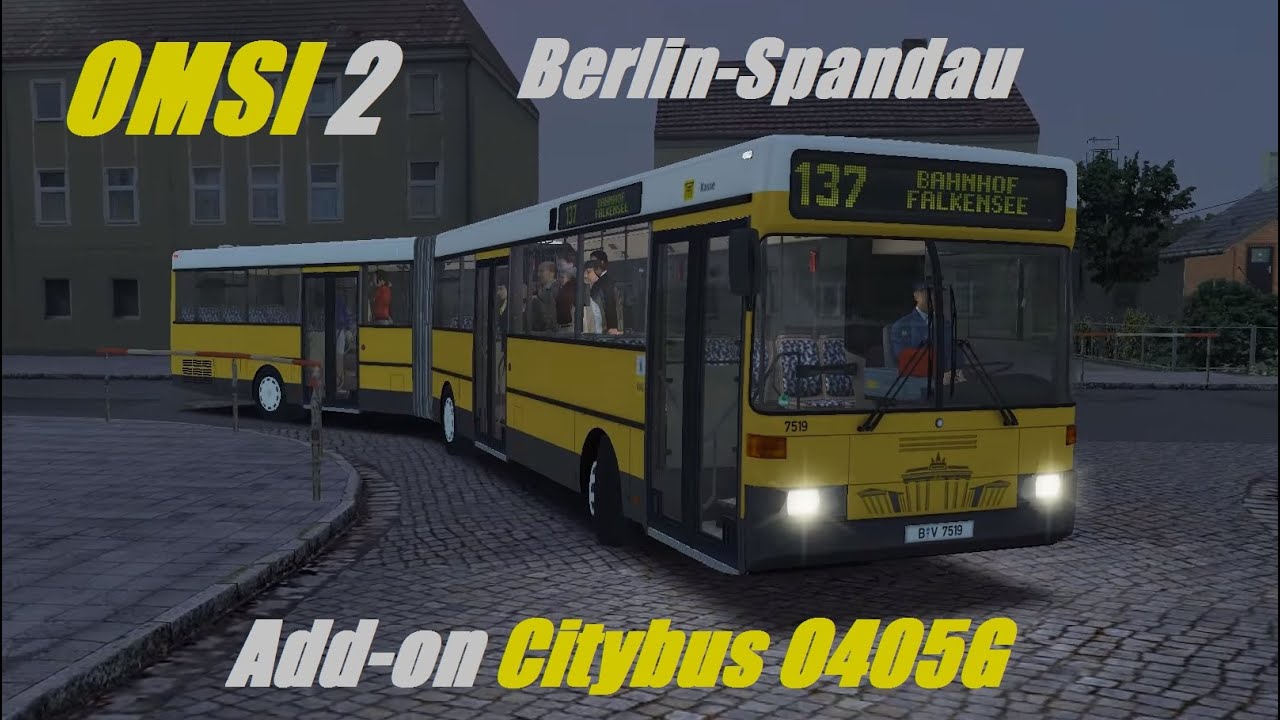 OMSI 2. Citybus O405G. Berlin-Spandau, Line 137. Part 1