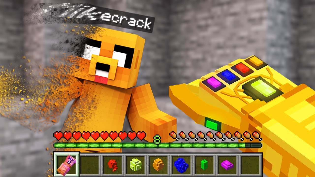 Paso MINECRAFT pero EXISTE EL GUANTELETE DEL INFINITO de THANOS 😱 TIMBA Y MIKECRACK