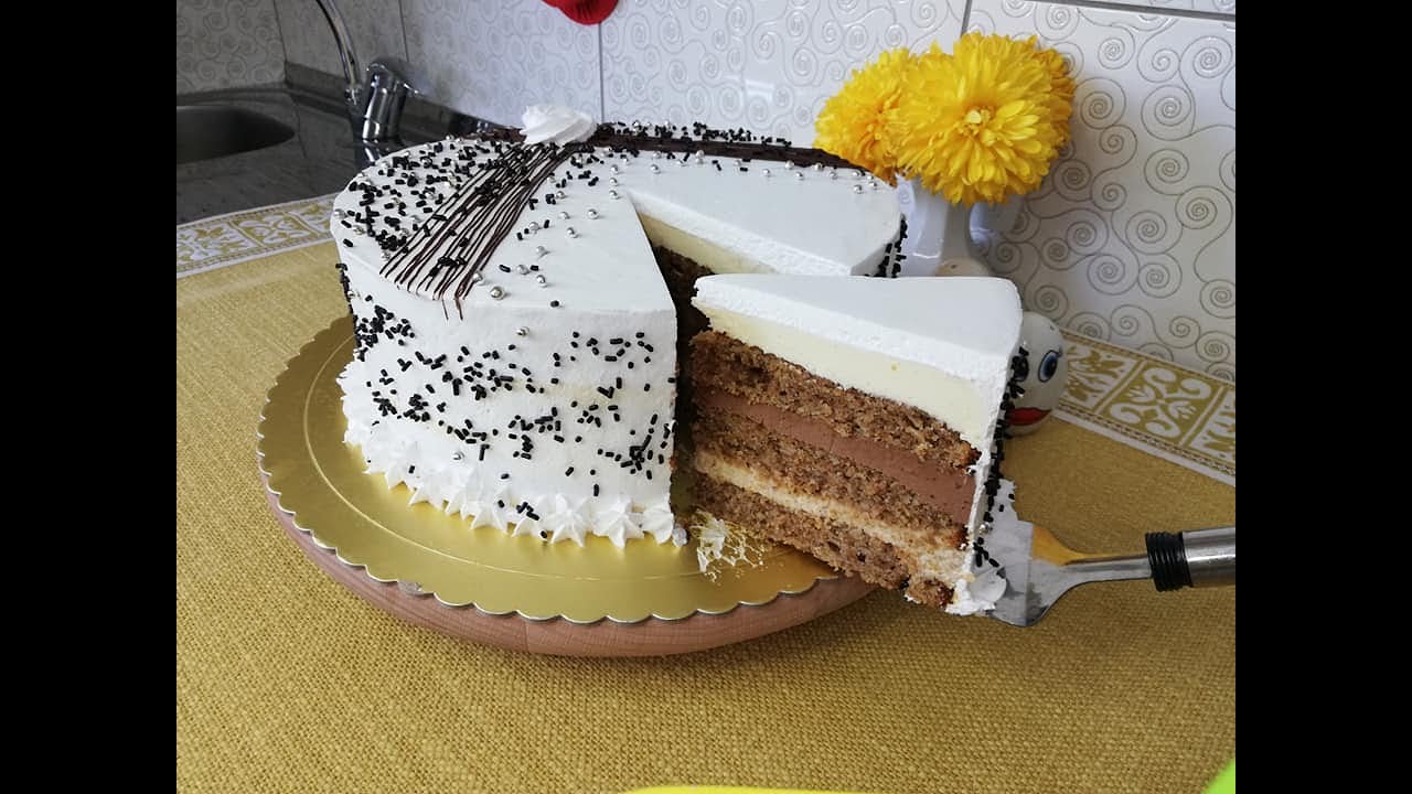 Najukusnija posna torta sa orasima i čokoladom - posna INTERKONTINENTAL torta/ Kuhinja Sunčane Staze