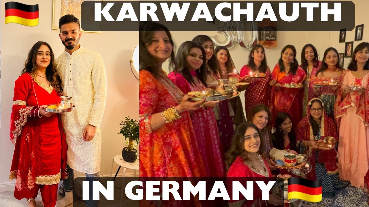 Our First KARWA CHAUTH in Germany 🌙 | BEST RESTAURANT in Hamburg, Germany