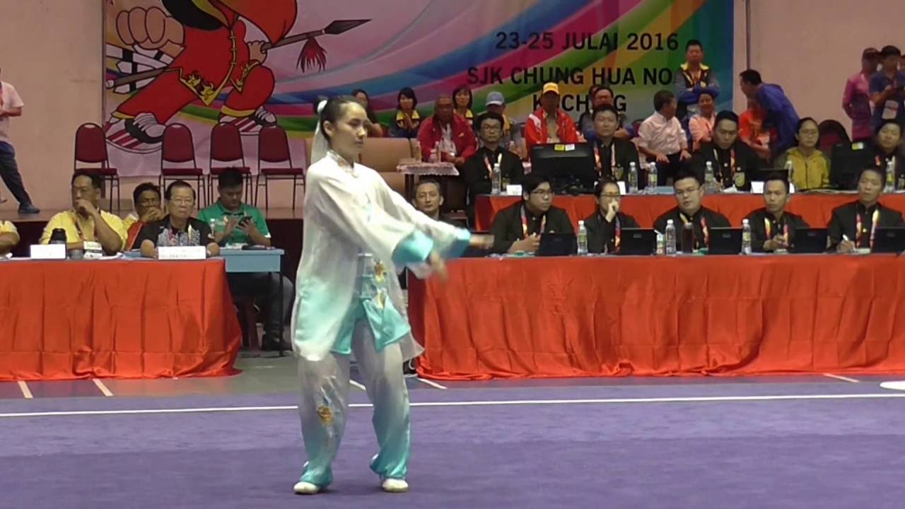 SUKMA XVIII 2016 SARAWAK WUSHU Women's Taijiquan Rank 1 Chan Lu Yi