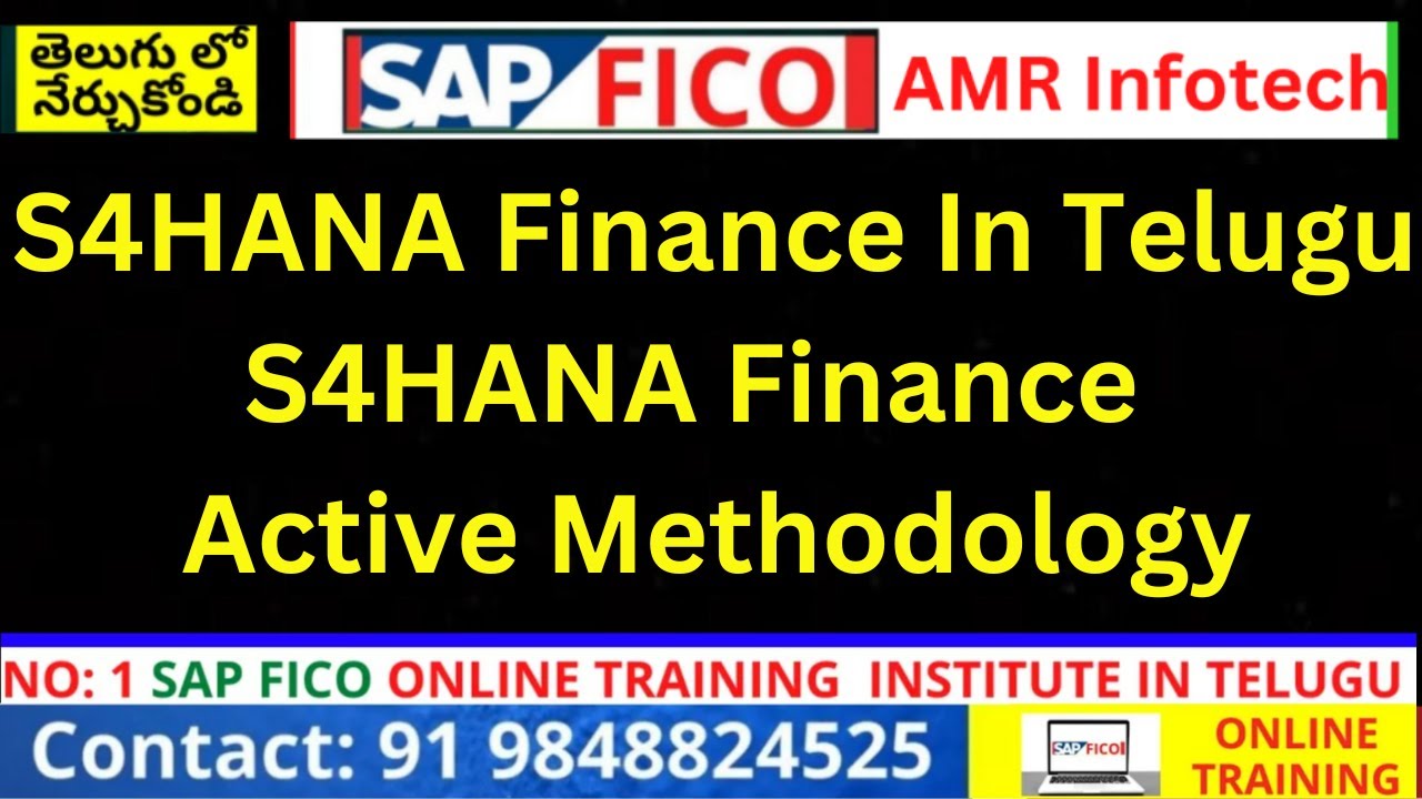 What are the Steps in ACTIVATE  Methodologies ? - S4HANA Finance In Telugu| Active Methodology