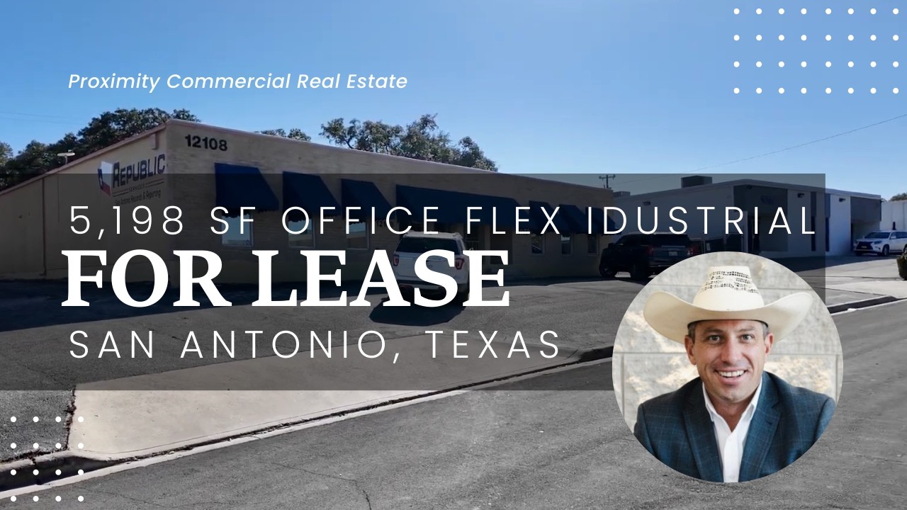 For Lease: 5,198 SF Office Flex Industrial Warehouse San Antonio International Airport
