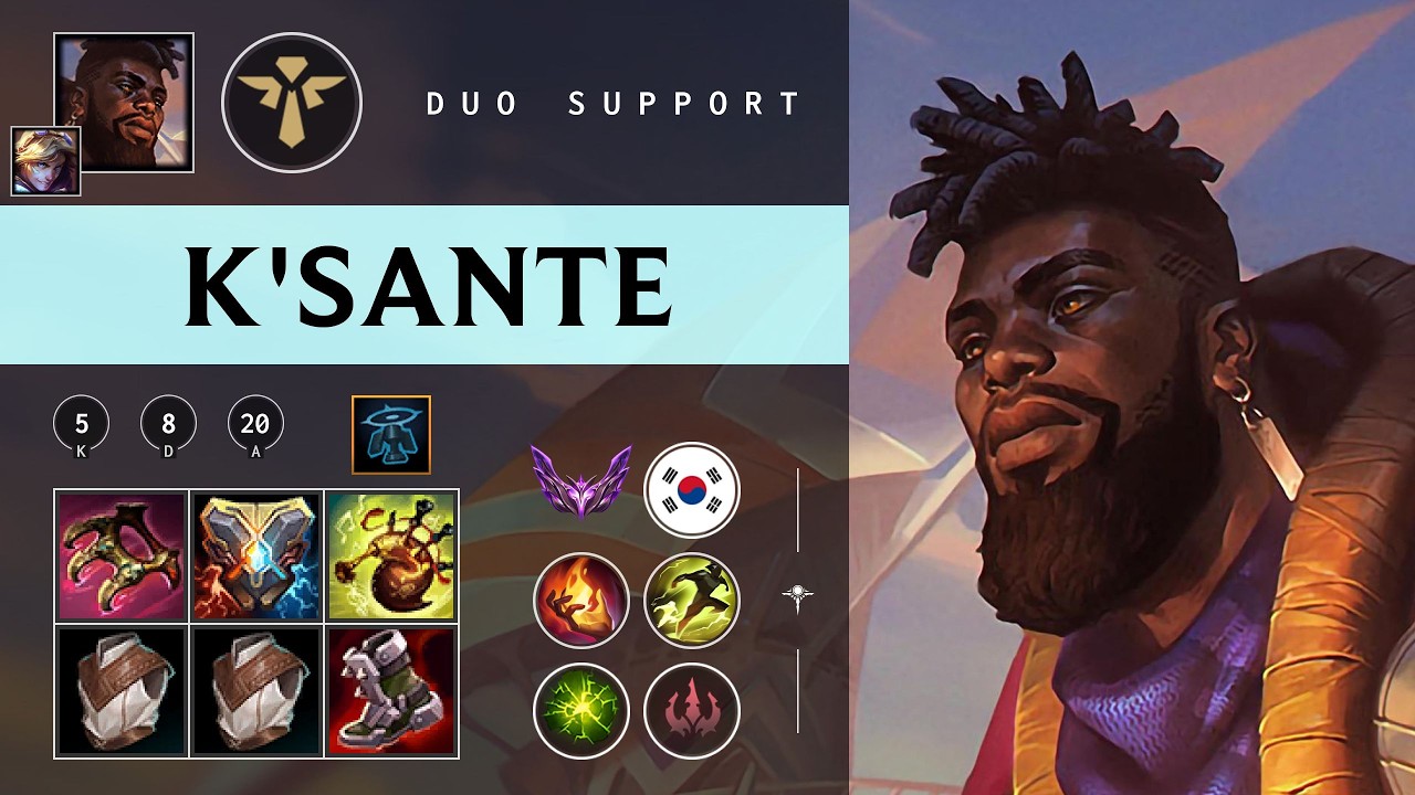 K'Sante Support vs Braum - KR Master Patch 26.04
