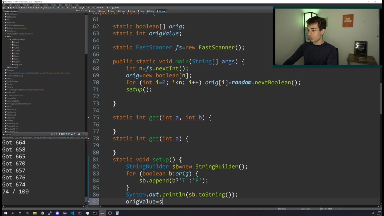 Codeforces Round 807 (Div. 2) Screencast and A-E Solutions
